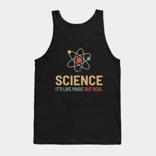 Science Its Like Magic but Real - Retro Color Tank Top